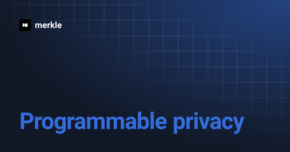 Programmable Privacy - Merkle